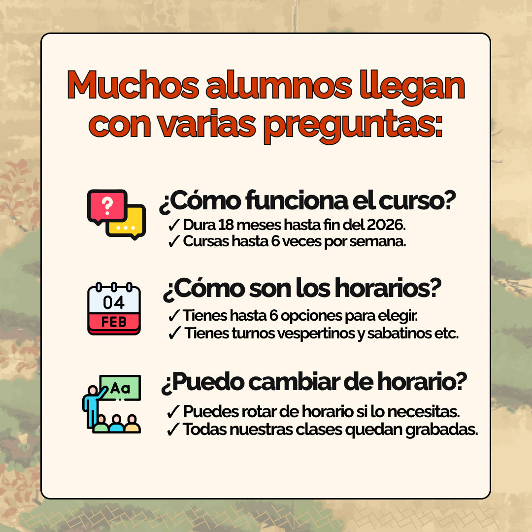Curso Básico de Japonés N5 | Plan 18 Meses 🎎